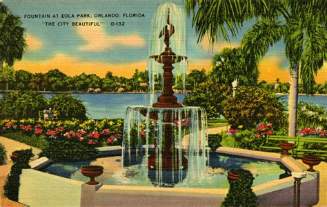 Florida Memory • Fountain at Lake Eola Park in Orlando.