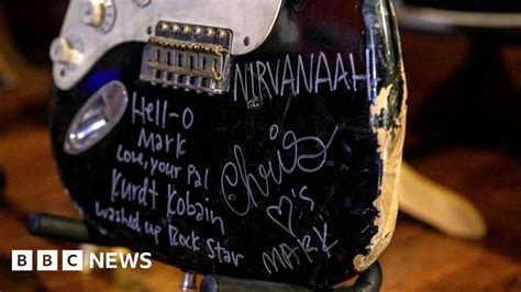 Kurt Cobain: Guitar smashed by Nirvana frontman sells for nearly ...