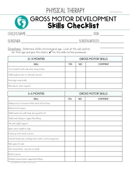 Gross Motor Skills Checklist For 10 Year Olds - Infoupdate.org