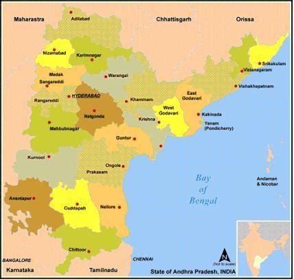 The state of Andhra Pradesh is divided in 23 districts across 3 regions which are listed below.