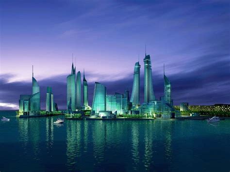 Download Bahrain Manama Skyline Wallpaper | Wallpapers.com