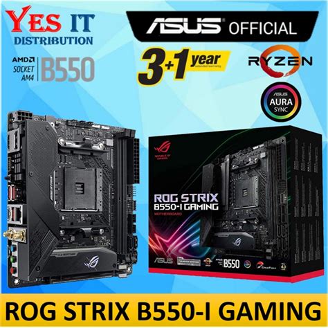 ASUS ROG STRIX B550-I GAMING AMD AM4 SOCKET MINI-ITX MOTHERBOARD ...