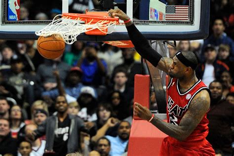 VIDEO: LeBron James stages his own Dunk Contest in Heat warmups ...