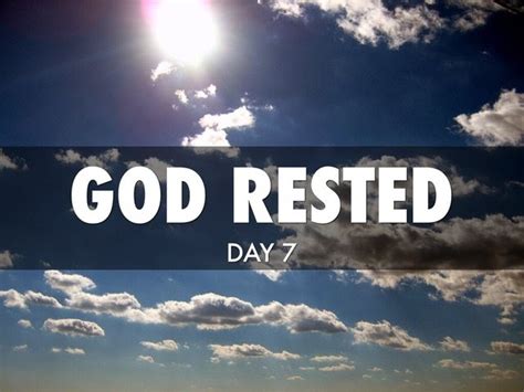 God's Day of Rest is Ongoing