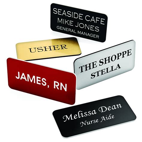 Custom Engraved Name Tag Badges Personalized Identification - Etsy