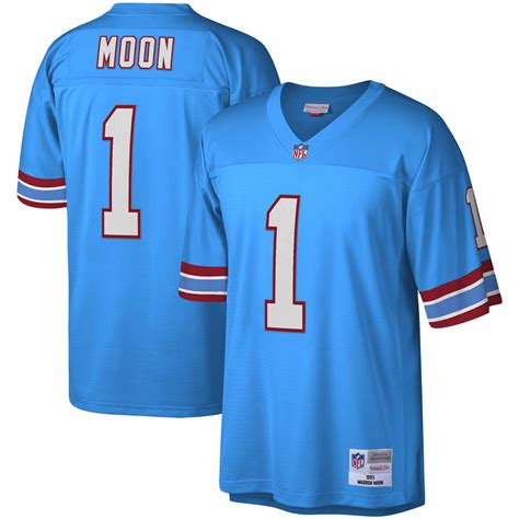 Mitchell & Ness - Warren Moon Houston Oilers Mitchell & Ness Legacy Replica Jersey - Light Blue ...