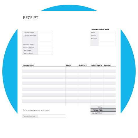 Free Receipt Template | Xero US