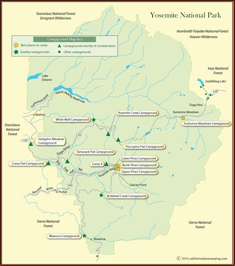 Maps Of Yosemite Campgrounds - map : Resume Examples #goVLgKgYva