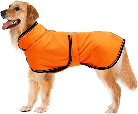 Reflective Parka 300D Dog Coat, Waterproof Dog Jacket for Small Medium Large Dogs with Harness ...