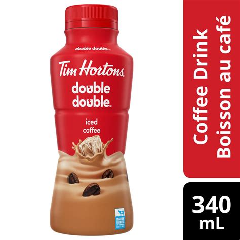 Tim Hortons Iced Coffee Double Double Bottle, 340 mL | Walmart Canada