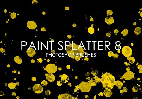 Free Paint Splatter Photoshop Brushes 8 - Free Photoshop Brushes at Brusheezy!