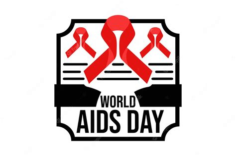 Premium Vector | Logo world aids day 115