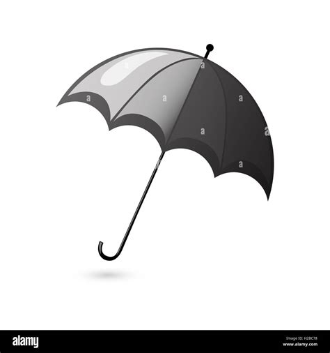 Rain umbrella black Stock Photo - Alamy