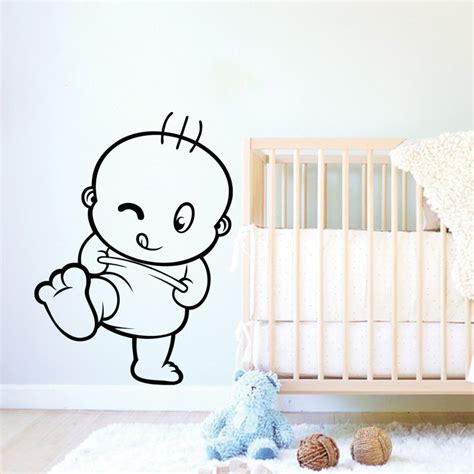 Stickers pour les bébés - Sticker Bébé joyeux | Ambiance-sticker.com