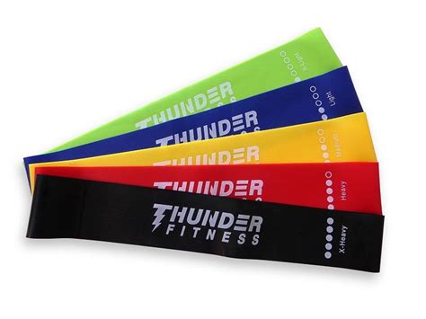 Exercise rubber bands 5 pack - Thunder Fitness