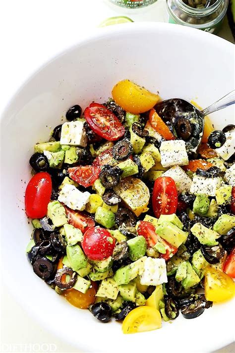 Fresh and Flavorful Olives and Avocado Salad Recipe