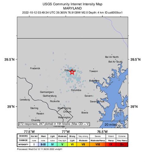 Small earthquake rumbles parts of Central Maryland - WTOP News