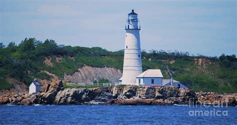 Boston Harbor Lighthouse On Little Brewster Island Photograph by Marcus Dagan - Fine Art America