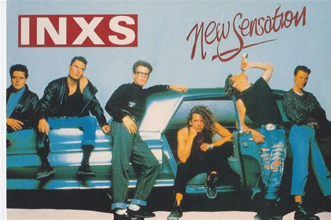 INXS New Sensation Postcard Michael Hutchence, Ear Candy, Celebrites ...