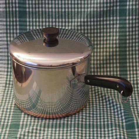 RARE! Vintage Pre 1968 Revere Ware 5 Quart Saucepan with Lid #RevereWare | Revere ware, Vintage ...