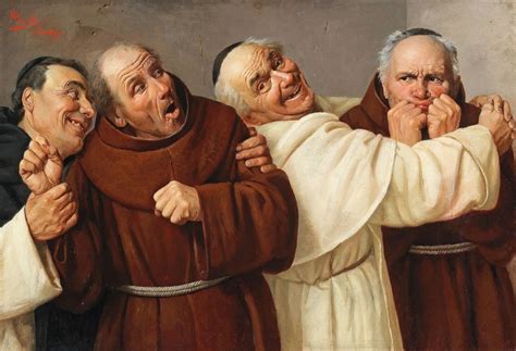 Four Monks Painting | Claudio Rinaldi Oil Paintings