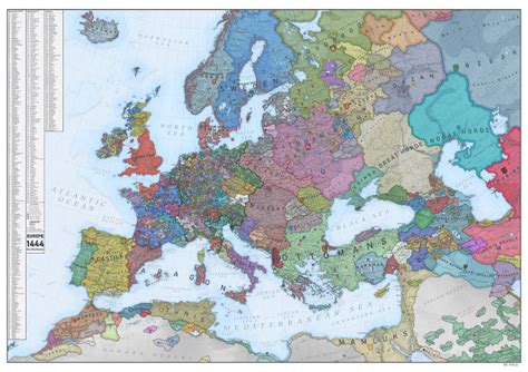 Just Add Water: Map of Medieval Europe 1444