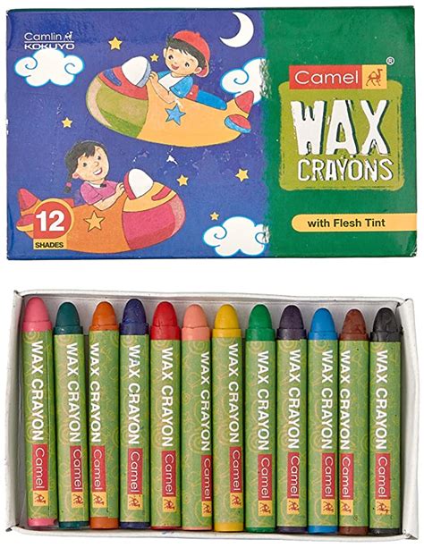 Camlin Kokuyo Wax Crayons-12 Shades,Multicolor : Amazon.in: Home & Kitchen