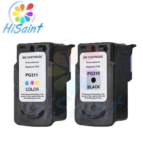 Hisaint 2PK PG210XL Black & CL211XL Color Ink Cartridges for Canon PIXMA MX340 MP240 MP250 MP270 ...