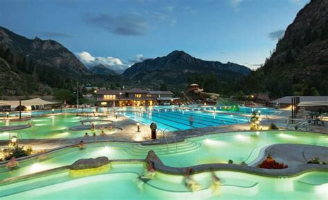 Ouray, Colorado - Cloward H2O and DHM double hot springs pool capacity