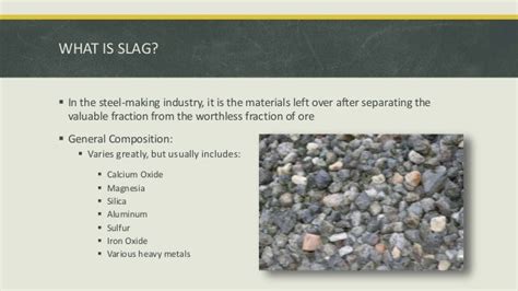 types of steel slag