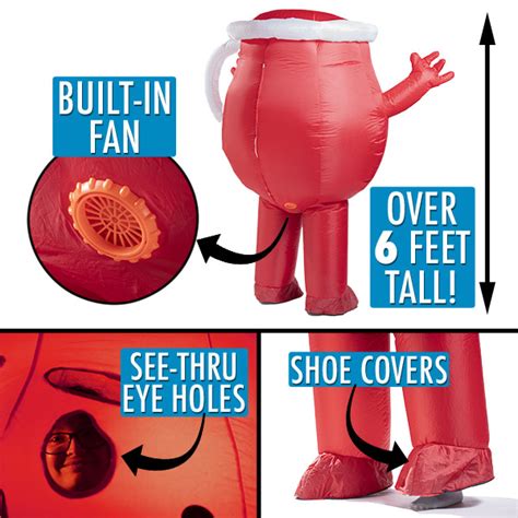 Inflatable Kool-Aid Man Costume: An adult-sized Kool-Aid outfit!