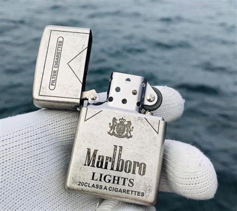 Zippo Lighter Marlboro Lıghts Silver Collection Lighter | Etsy