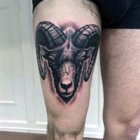 100 Ram Tattoo Designs For Men - Bighorn Sheep Ink Ideas