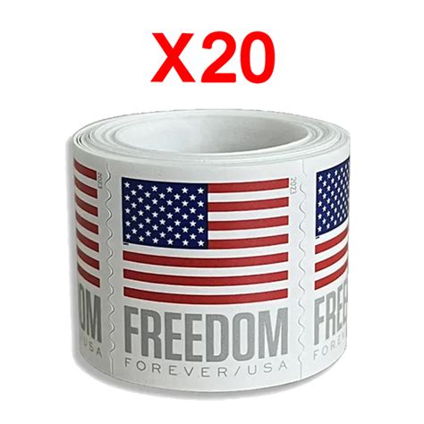 2023 U.S. Flag Stamps, 20 Rolls (2000 Pcs) - USPS Stamp Store