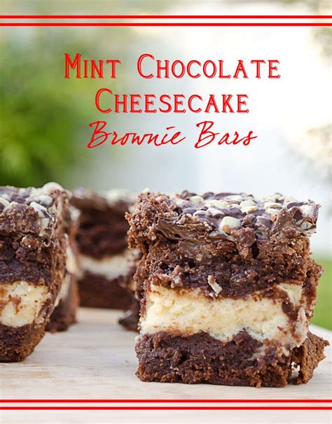 Mint Chocolate Cheesecake Brownie Bars Recipe | Mint chocolate, Mint chocolate cheesecake ...