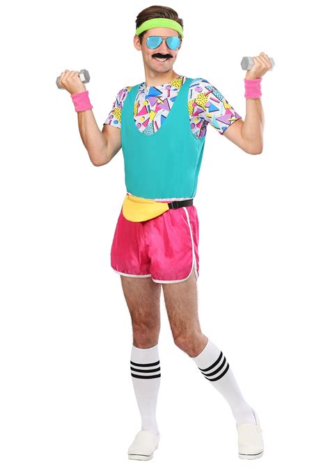 Adult Work It Out 80s Costume | 80s Costumes