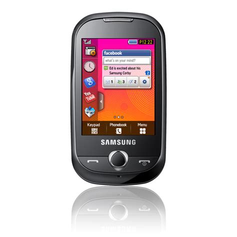 Samsung Introduces Corby -- Touchscreen Mobile Phone for Youth