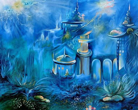 Living Atlantis Painting by Margo Tartart | Saatchi Art