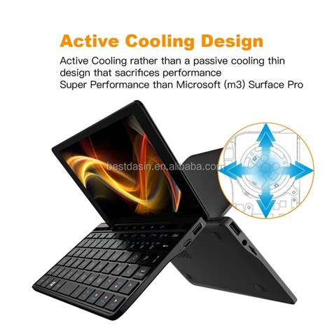 7 Inch Mini Pc Win 10 Pocket Laptop 8gb Ram/128g Emmc Touch Screen Ultrabook Intel Celeron Cpu ...