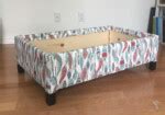 DIY Upholstered Storage Ottoman - How To Build An Ottoman - Full Tutorial