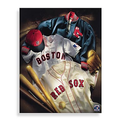 MLB Boston Red Sox Vintage Collage Canvas Wall Art - Bed Bath & Beyond