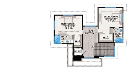 Modern Beauty with Residential Elevator - 65619BS | Architectural Designs - House Plans