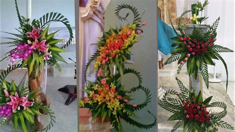 beautiful fresh flower church decoration and arrangement ideas - YouTube