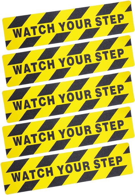 Amazon.com: Caution: Watch Your Step Sticker/Sign. 13.5 X 2.75 inches ...