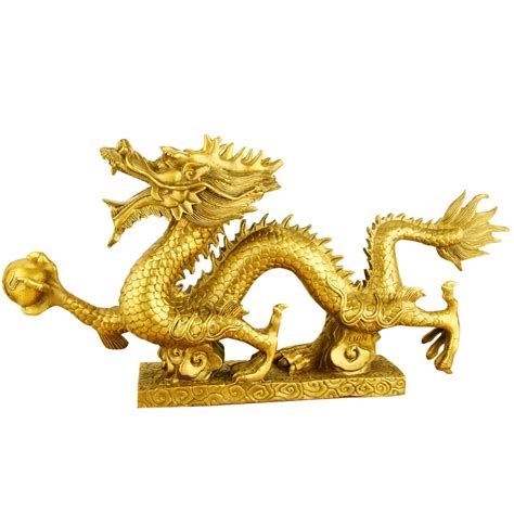 Feng shui Dragon Luck & Success / Feng Shui Copper Dragon Statue ...