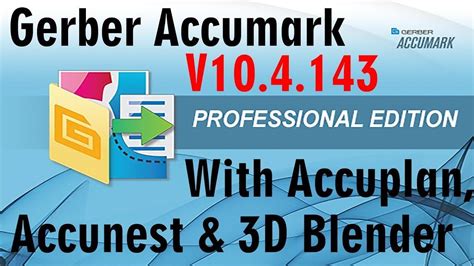 Gerber Accumark 10.4 + Accunest + Accuplan + 3d Blender Full Installation Tutorial Windows 10 ...