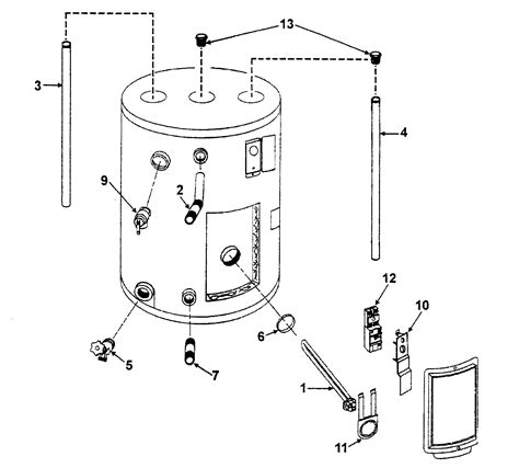 State Water Heater Parts Diagram