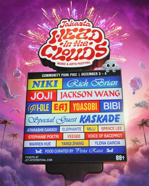 88rising & Kaskus Announce Head In The Clouds Festival Jakarta 2022 Lineup - K-Pop Concerts