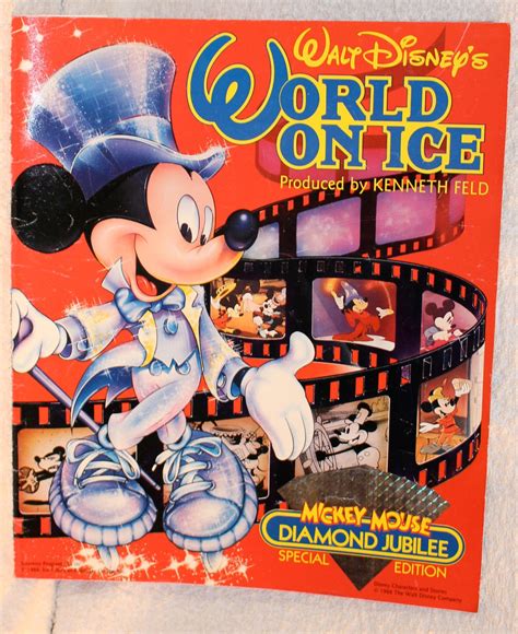 WALT DISNEY'S WORLD ON ICE MICKEY MOUSE DIAMOND JUBILEE SPECIAL EDITION Program by Cutler, David ...