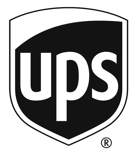 Download UPS Black and White Logo PNG Image for Free
